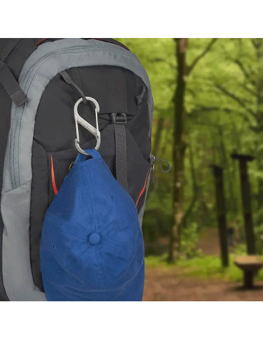 Mousqueton double en acier inoxydable...