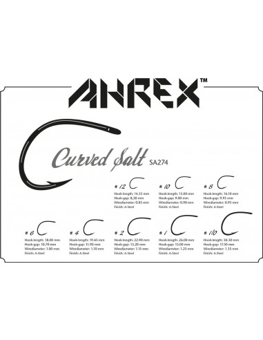 SA274 Curved Salt Ahrex Saltwater Fly...
