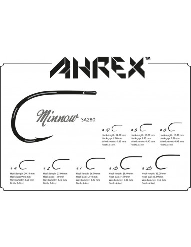 Hameçon mouche mer SA280 Minnow Ahrex