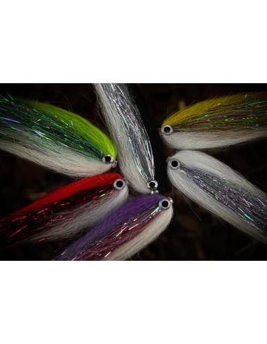 Streamer Tube Fly Brochet - Rouge...