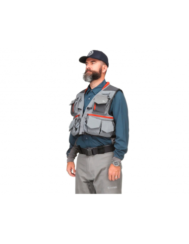 Gilet Simms M‘s Guide Vest coloris Steel